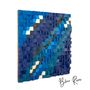 Other wall decoration - "Blue River: Premium Wood Handmade Wall Sculpture Limited Edition" 100CMX100CM - ARTDESIGNA
