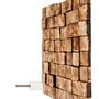 Autres décorations murales - "Sculpture Murale Fumée Marron : Édition Limitée en Bois de Qualité Supérieure Fait Main" 100CMX100CM - ARTDESIGNA