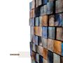 Autres décorations murales - "Sculpture Murale Fumée Bleue : Édition Limitée en Bois de Qualité Supérieure Fait Main" 100CMX100CM - ARTDESIGNA