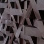 Autres décorations murales - "Copie de la Sculpture Murale Diamant Noir : Édition Limitée en Bois de Qualité Supérieure Fait Main" 100CMX100CM - ARTDESIGNA