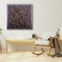 Autres décorations murales - "Copie de la Sculpture Murale Diamant Noir : Édition Limitée en Bois de Qualité Supérieure Fait Main" 100CMX100CM - ARTDESIGNA