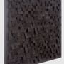 Autres décorations murales - "Copie de la Sculpture Murale Diamant Noir : Édition Limitée en Bois de Qualité Supérieure Fait Main" 100CMX100CM - ARTDESIGNA