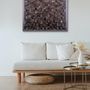 Autres décorations murales - "Copie de la Sculpture Murale Diamant Noir : Édition Limitée en Bois de Qualité Supérieure Fait Main" 100CMX100CM - ARTDESIGNA