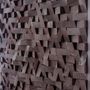 Autres décorations murales - "Copie de la Sculpture Murale Diamant Noir : Édition Limitée en Bois de Qualité Supérieure Fait Main" 100CMX100CM - ARTDESIGNA