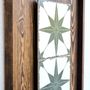 Other wall decoration - "Rustica: Premium Wood & Ceramic Handmade Wall Sculpture" 80CMX40CM - ARTDESIGNA