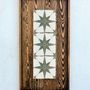 Other wall decoration - "Rustica: Premium Wood & Ceramic Handmade Wall Sculpture" 80CMX40CM - ARTDESIGNA