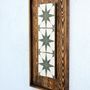 Other wall decoration - "Rustica: Premium Wood & Ceramic Handmade Wall Sculpture" 80CMX40CM - ARTDESIGNA