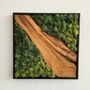 Other wall decoration - "Custom Made Moss and Olive Wood Wall Art: Premium Handcrafted Sculptures" 100CMX100CM - ARTDESIGNA