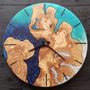Other wall decoration - "Custom Made Resin and Wood Wall Clock: Premium Handcrafted Sculptures" 80CM - ARTDESIGNA