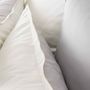 Bed linens - NOBEL SILVER/HERMINE/DESERT - Customizable satin bed linen set - ALEXANDRE TURPAULT