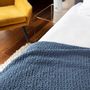 Plaids - Plaid tricoté en coton biologique. Bleu foncé|Beige|Gris|Vert - SOWL
