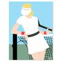 Poster - Poster - Female Tennis Player - ZEHPUR