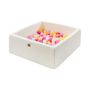 Soft toy - Boucle White Square Ball Pool for Kids - MEOWBABY