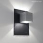 Outdoor wall lamps - CARRÉ SLATE & SILVER - Wall lamp - HISLE