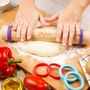 Children's arts and crafts - Chefclub Kids rolling pin with adjustable rings - SNACKING MEDIA / CHEFCLUB