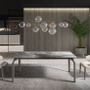 Dining Tables - Rectangular porcelain marble and ash oak dining table - ANGEL CERDÁ