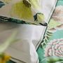 Bed linens - Damask Rose Jade - Printed Cotton Percale Set - DESIGNERS GUILD