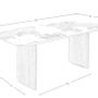 Dining Tables - Rectangular porcelain marble and walnut dining table - ANGEL CERDÁ