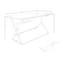 Desks - White wood and chrome-plated steel desk with tempered glass top - ANGEL CERDÁ