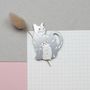 Gifts - Set of 9 metal magnets - cat - TOUT SIMPLEMENT,