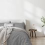 Bed linens - Bed set 240x260cm washed cotton 57 thread count WHITE - SLEEP RETREAT / COPENHAGEN HOME