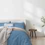 Bed linens - Bed set 240x260cm washed cotton 57 thread count WHITE - SLEEP RETREAT / COPENHAGEN HOME