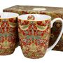 Tasses et mugs - set 2 mugs W.Morris strawberry thief - KARENA INTERNATIONAL