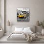 Other wall decoration - ・"Lisbon Yellow Tram"・Glass Wall Art | Artdesigna Glass Printing Wall Arts. - ARTDESIGNA