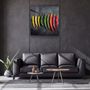 Autres décorations murales - ・"Colorful Peppers"・Glass Wall Art | Artdesigna Glass Printing Wall Arts. - ARTDESIGNA