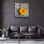 Other wall decoration - ・"Yellow Rose"・Glass Wall Art | Artdesigna Glass Printing Wall Arts. - ARTDESIGNA