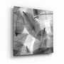 Autres décorations murales - ・"Black and White Leaves"・Glass Wall Art | Artdesigna Glass Printing Wall Arts. - ARTDESIGNA