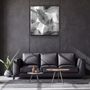 Autres décorations murales - ・"Black and White Leaves"・Glass Wall Art | Artdesigna Glass Printing Wall Arts. - ARTDESIGNA