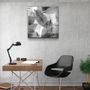Autres décorations murales - ・"Black and White Leaves"・Glass Wall Art | Artdesigna Glass Printing Wall Arts. - ARTDESIGNA