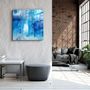 Autres décorations murales - ・"Blue Fall"・Glass Wall Art | Artdesigna Glass Printing Wall Arts. - ARTDESIGNA
