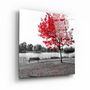 Autres décorations murales - ・"Red Tree"・Glass Wall Art | Artdesigna Glass Printing Wall Arts. - ARTDESIGNA
