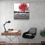 Autres décorations murales - ・"Red Tree"・Glass Wall Art | Artdesigna Glass Printing Wall Arts. - ARTDESIGNA