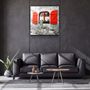 Other wall decoration - ・"Red Window"・Glass Wall Art | Artdesigna Glass Printing Wall Arts. - ARTDESIGNA