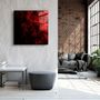 Other wall decoration - ・"Red Gingham"・Glass Wall Art | Artdesigna Glass Printing Wall Arts. - ARTDESIGNA