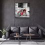 Autres décorations murales - ・"Purple Rose"・Glass Wall Art | Artdesigna Glass Printing Wall Arts. - ARTDESIGNA