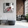 Autres décorations murales - ・"Purple Rose"・Glass Wall Art | Artdesigna Glass Printing Wall Arts. - ARTDESIGNA