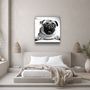 Autres décorations murales - ・"Black and White Flowers"・Glass Wall Art | Artdesigna Glass Printing Wall Arts. - ARTDESIGNA