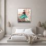 Other wall decoration - ・"Women (Pink)"・Glass Wall Art | Artdesigna Glass Printing Wall Arts. - ARTDESIGNA