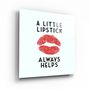 Other wall decoration - ・"All I need is coffee and red lipstick"・Glass Wall Art | Artdesigna Glass Printing Wall Arts. - ARTDESIGNA
