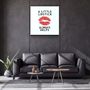 Other wall decoration - ・"All I need is coffee and red lipstick"・Glass Wall Art | Artdesigna Glass Printing Wall Arts. - ARTDESIGNA