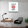 Other wall decoration - ・"All I need is coffee and red lipstick"・Glass Wall Art | Artdesigna Glass Printing Wall Arts. - ARTDESIGNA