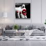 Other wall decoration - ・"Green Flower"・Glass Wall Art | Artdesigna Glass Printing Wall Arts. - ARTDESIGNA