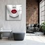 Other wall decoration - ・"Purple Flower"・Glass Wall Art | Artdesigna Glass Printing Wall Arts. - ARTDESIGNA