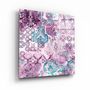 Other wall decoration - ・"Green Flower"・Glass Wall Art | Artdesigna Glass Printing Wall Arts. - ARTDESIGNA