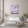 Other wall decoration - ・"Green Flower"・Glass Wall Art | Artdesigna Glass Printing Wall Arts. - ARTDESIGNA