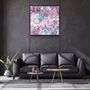 Other wall decoration - ・"Green Flower"・Glass Wall Art | Artdesigna Glass Printing Wall Arts. - ARTDESIGNA